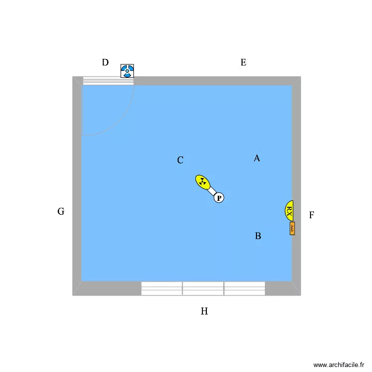 Cabinet 2 de la SCM ANTOINE. Plan de 