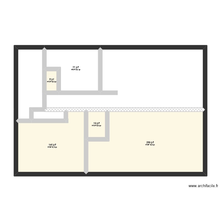 maison S-sol. Plan de 10 pièces et 132 m2