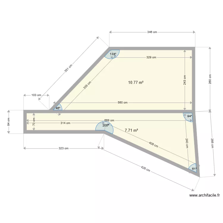 garage dalle. Plan de 