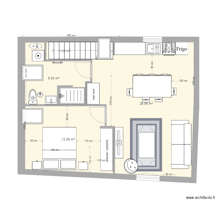 étage 2 projet v8. Plan de 0 pièce et 0 m2