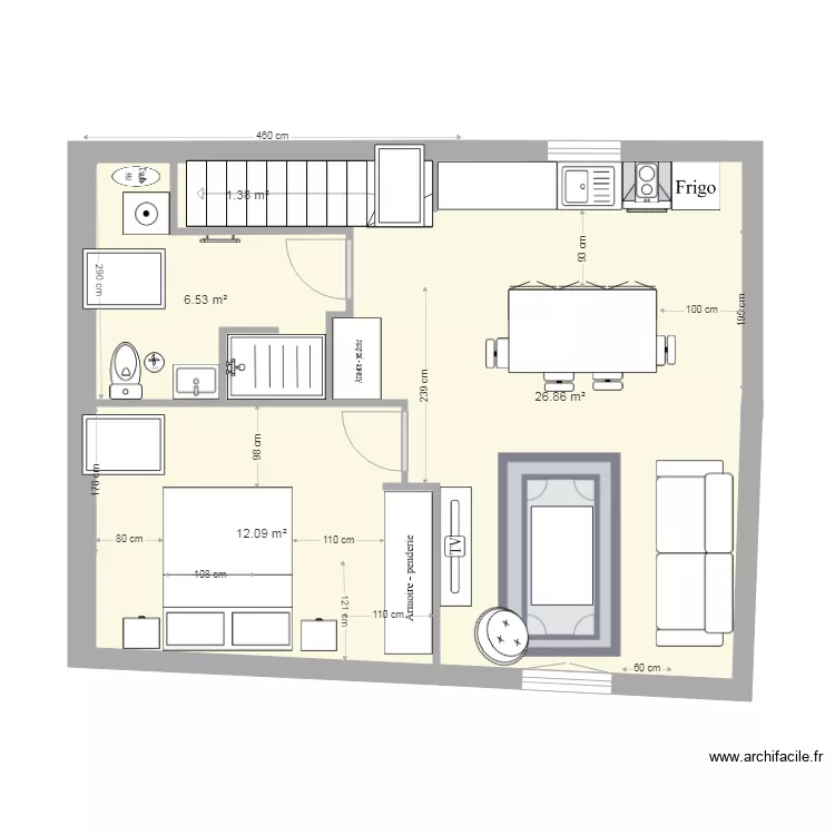 &eacute;tage 2 projet v8. Plan de 