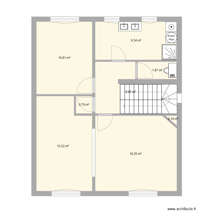 1etage. Plan de 0 pièce et 0 m2