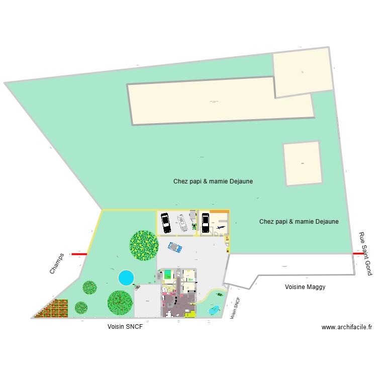 PG 6m 4. Plan de 21 pièces et -449 m2