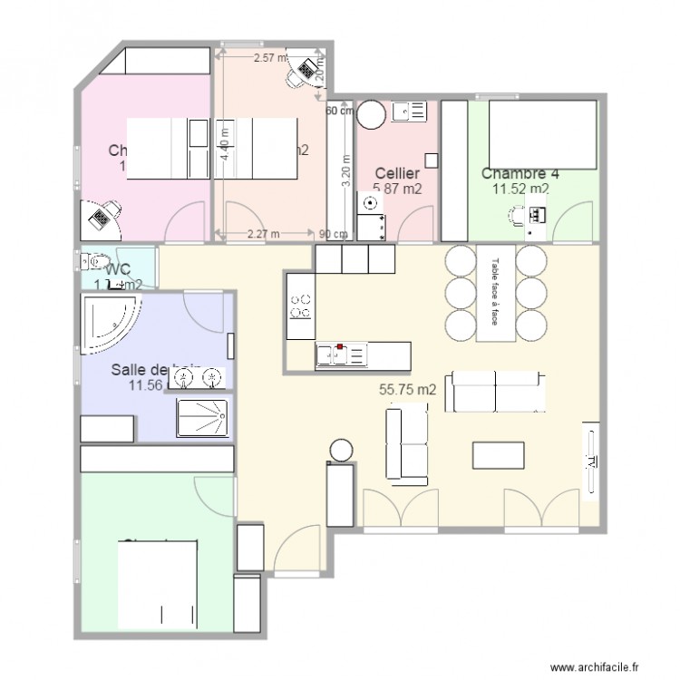 maisonnette v2. Plan de 0 pièce et 0 m2