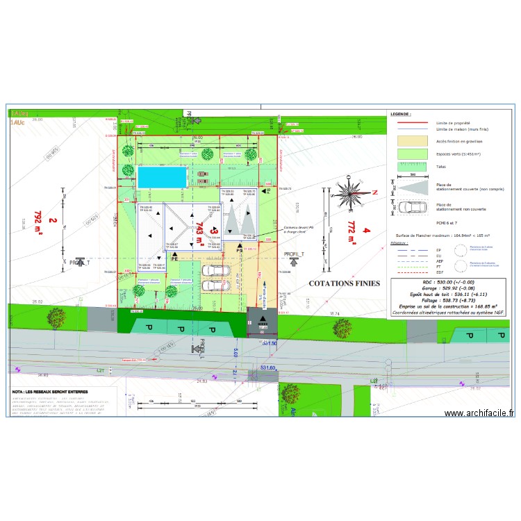 Plan-Masse-Piscine-2. Plan de 0 pièce et 0 m2