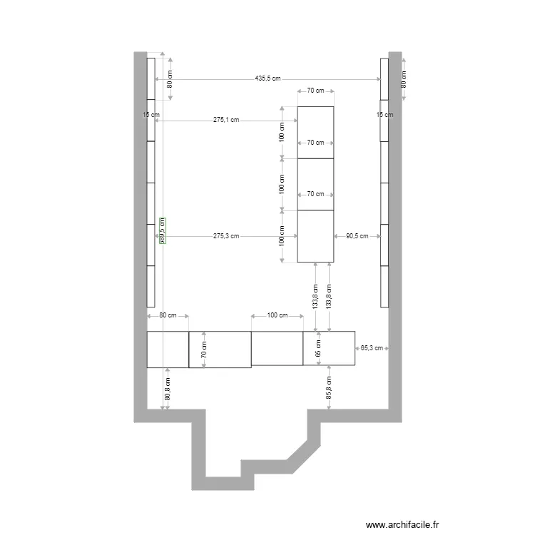 magasin 1. Plan de 
