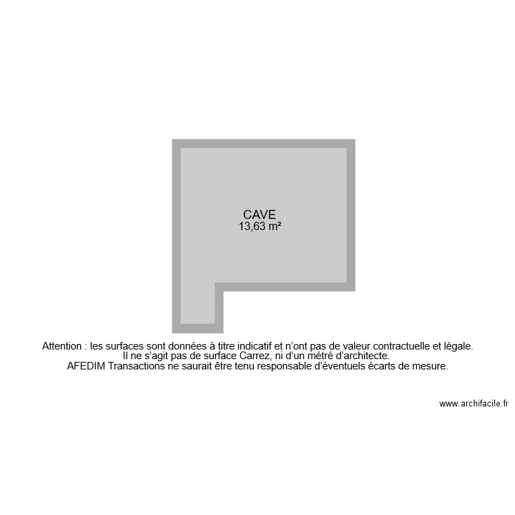 BI 8064 CAVE. Plan de 0 pièce et 0 m2