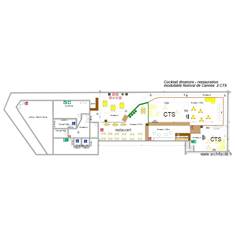 projet festival de Cannes 2 CTS. Plan de 0 pièce et 0 m2