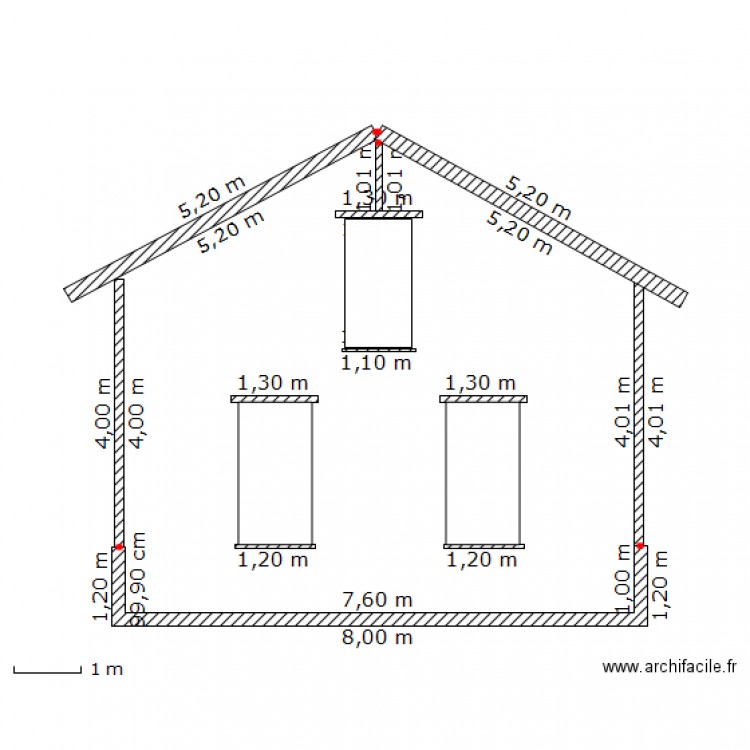 facade. Plan de 0 pièce et 0 m2