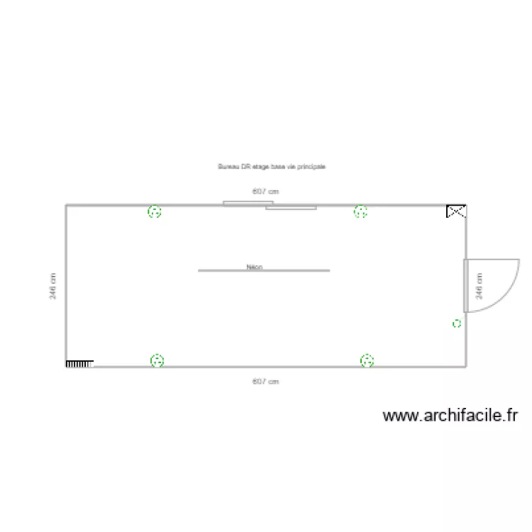 bureau spada hotel des d&eacute;pots. Plan de 