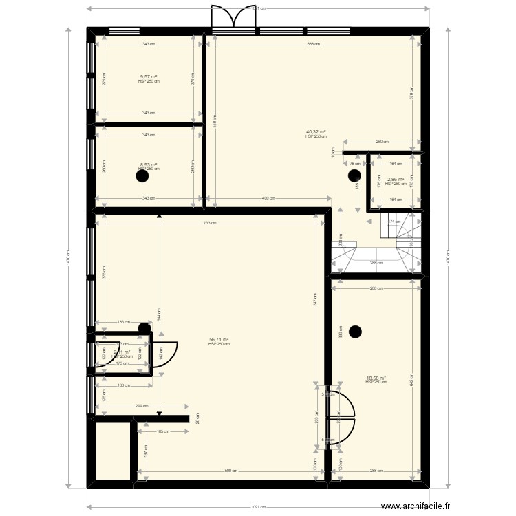creteil 1 Giraudoux existant Jordan. Plan de 0 pièce et 0 m2