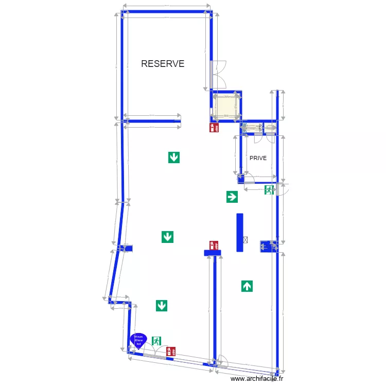 magasin plan s&eacute;curit&eacute;. Plan de 