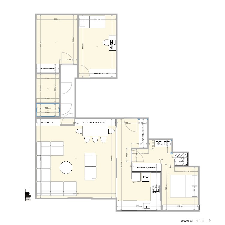 appartement V5. Plan de 0 pièce et 0 m2