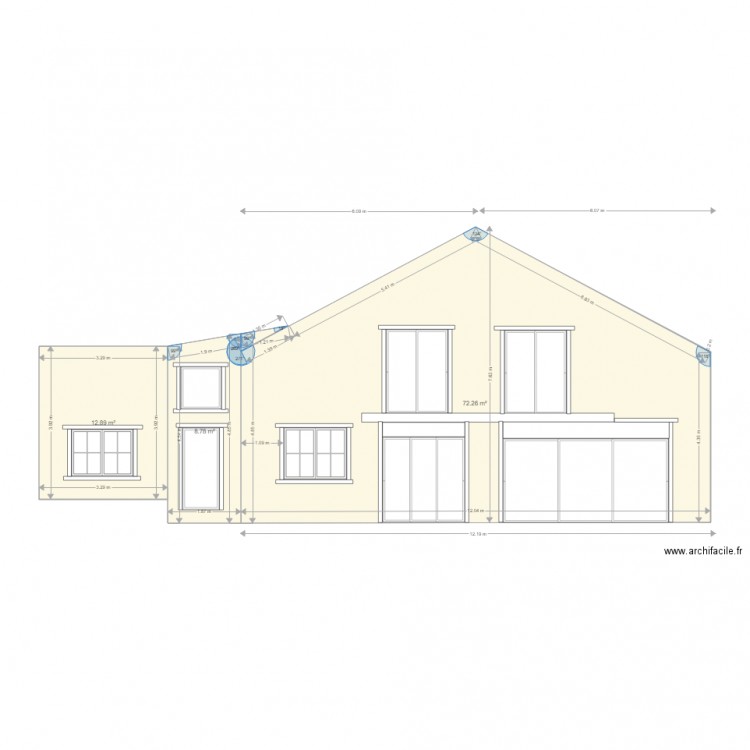 facade2. Plan de 0 pièce et 0 m2