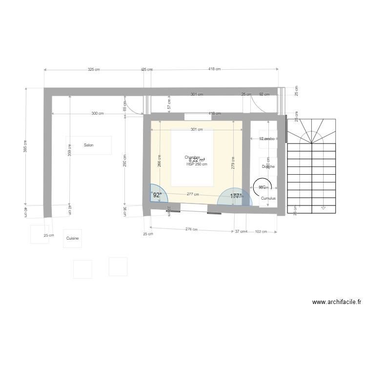 F1bis 32m 2. Plan de 0 pièce et 0 m2