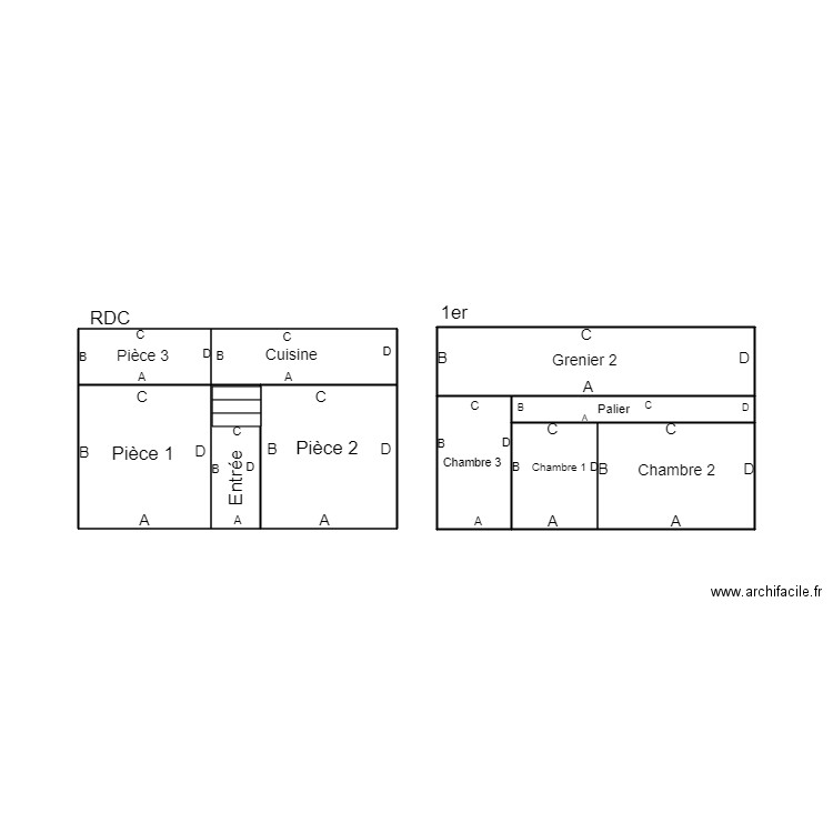 Croquis Plomb . Plan de 0 pièce et 0 m2