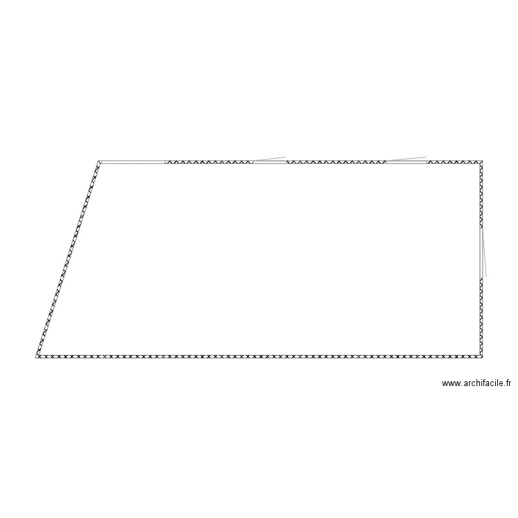 chambre  2. Plan de 1 pièce et 58 m2