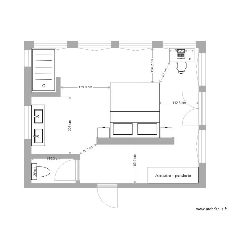 ch justin péné lit centre fen 2. Plan de 0 pièce et 0 m2