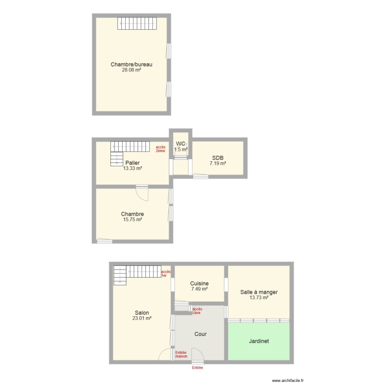 Thirault Marie. Plan de 0 pièce et 0 m2