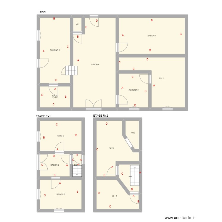 MALONEY. Plan de 0 pièce et 0 m2