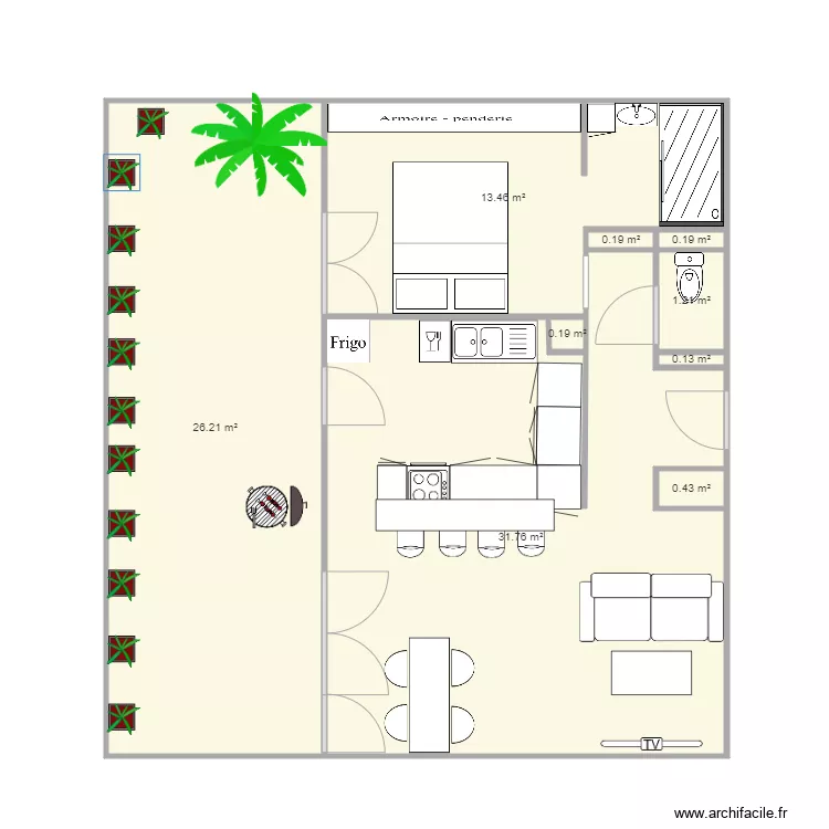 appart perso projet. Plan de 