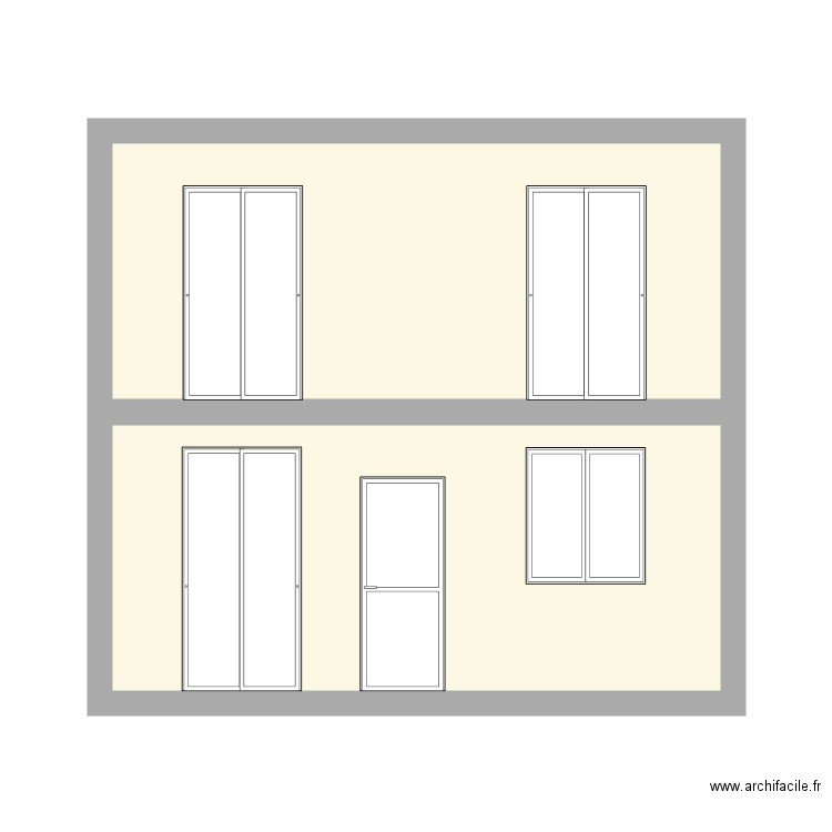 FACADE. Plan de 0 pièce et 0 m2