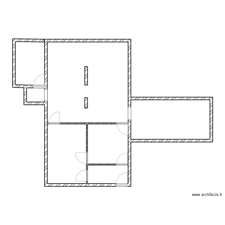 clairval castelneau sans cote. Plan de 6 pièces et 77 m2