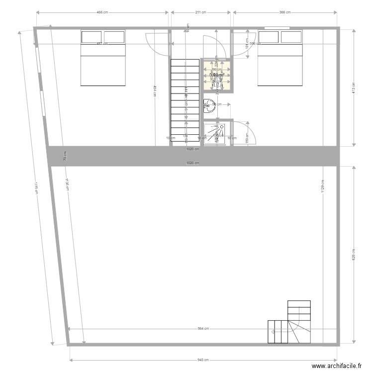 Etage 2 grand séjour duplex. Plan de 0 pièce et 0 m2