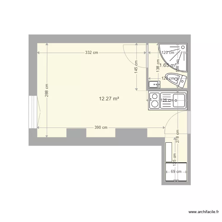 Chabrol messanine. Plan de 