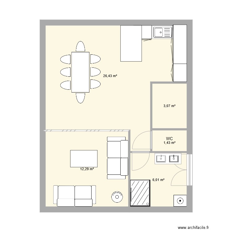 FR MOREAU. Plan de 11 pièces et 98 m2