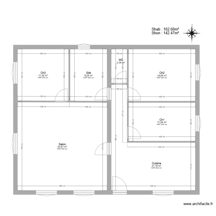 LEPIN existant. Plan de 