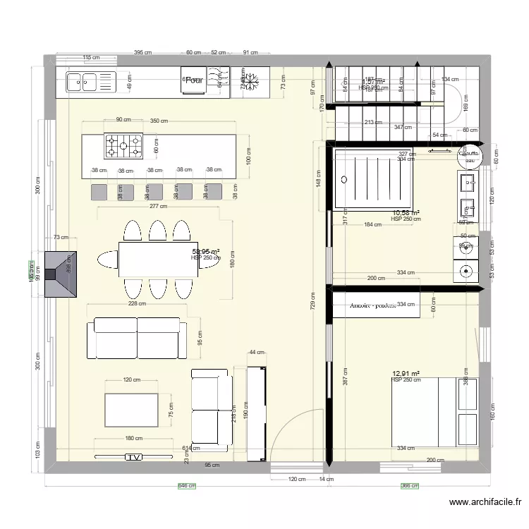 ETANG. Plan de 