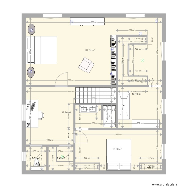 Etage Castel 1. Plan de 0 pièce et 0 m2