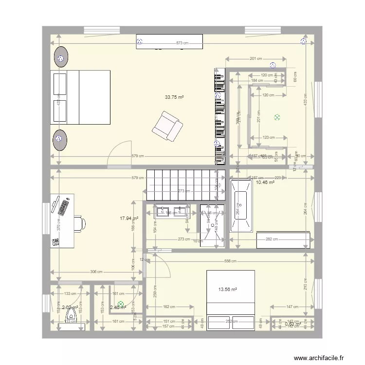 Etage Castel 1. Plan de 