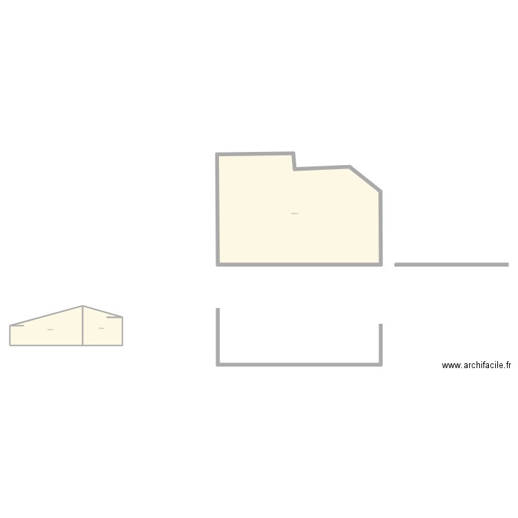 corinne facade ouest 1. Plan de 3 pièces et 196 m2