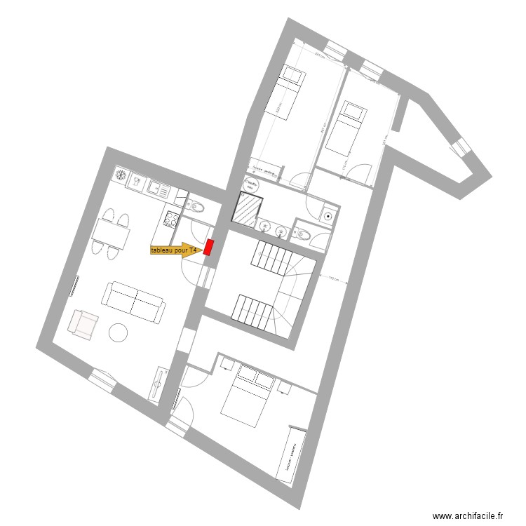 étage 2 pour enedis. Plan de 0 pièce et 0 m2