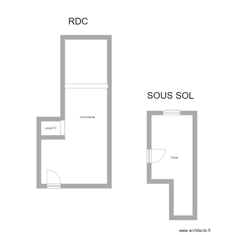 350601069. Plan de 4 pièces et 36 m2