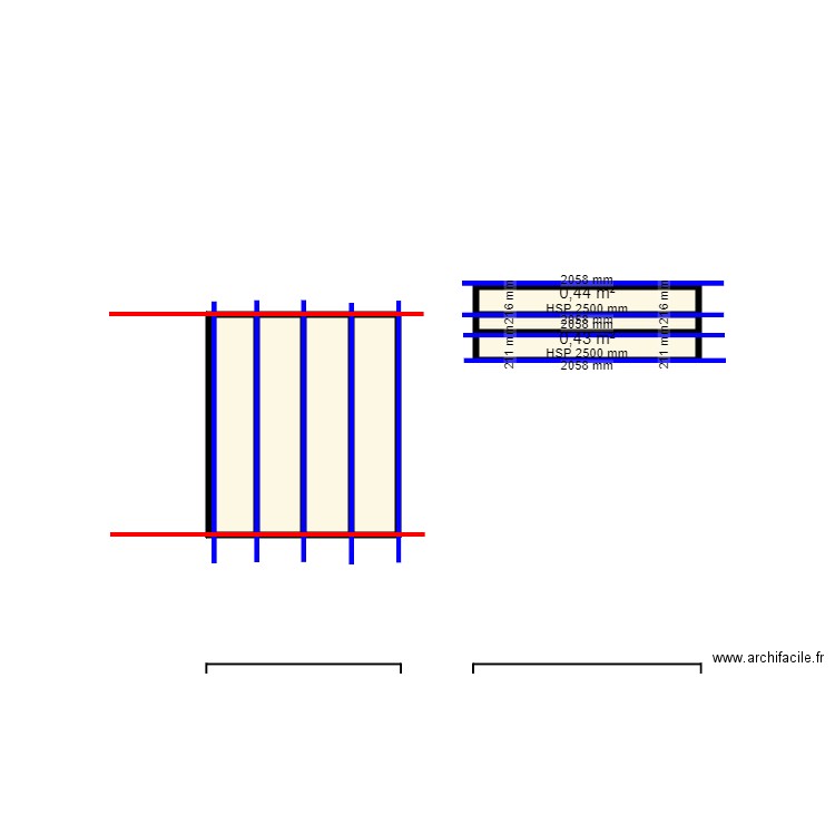 Escot2. Plan de 7 pièces et 4 m2