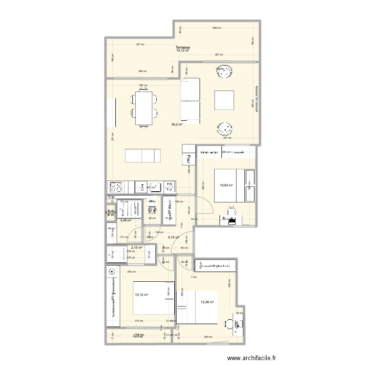 Pornichet Virginia V1. Plan de 0 pièce et 0 m2