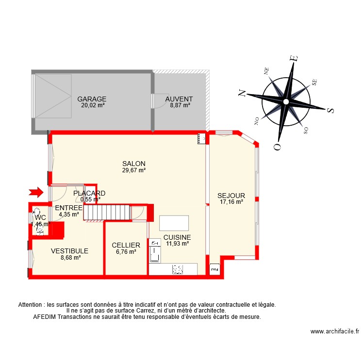 BI 7726 RDC. Plan de 0 pièce et 0 m2