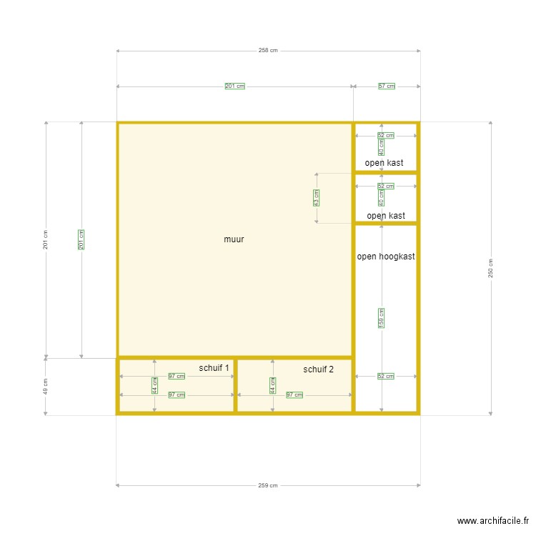 kiné. Plan de 0 pièce et 0 m2