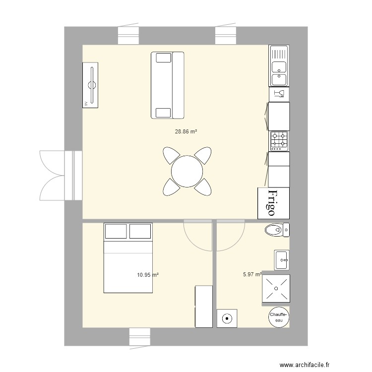 gites. Plan de 0 pièce et 0 m2