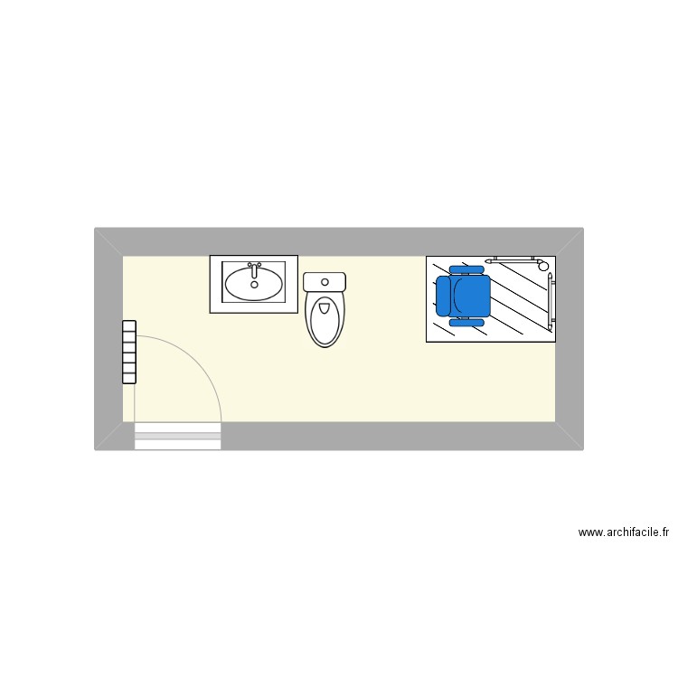 Julie DUFRETEL SDB modif. Plan de 1 pièce et 6 m2