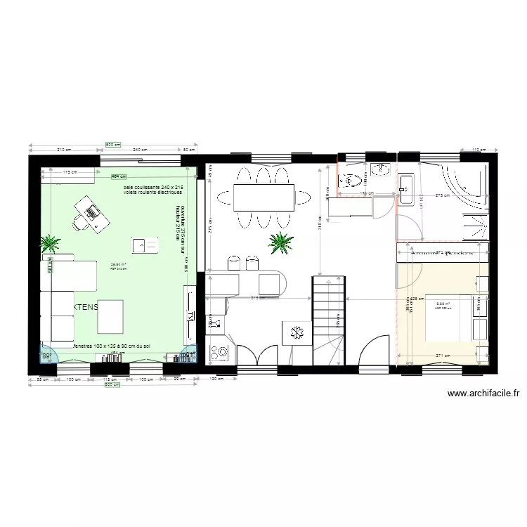 ESSAI REZ CHAUSSEE. Plan de 