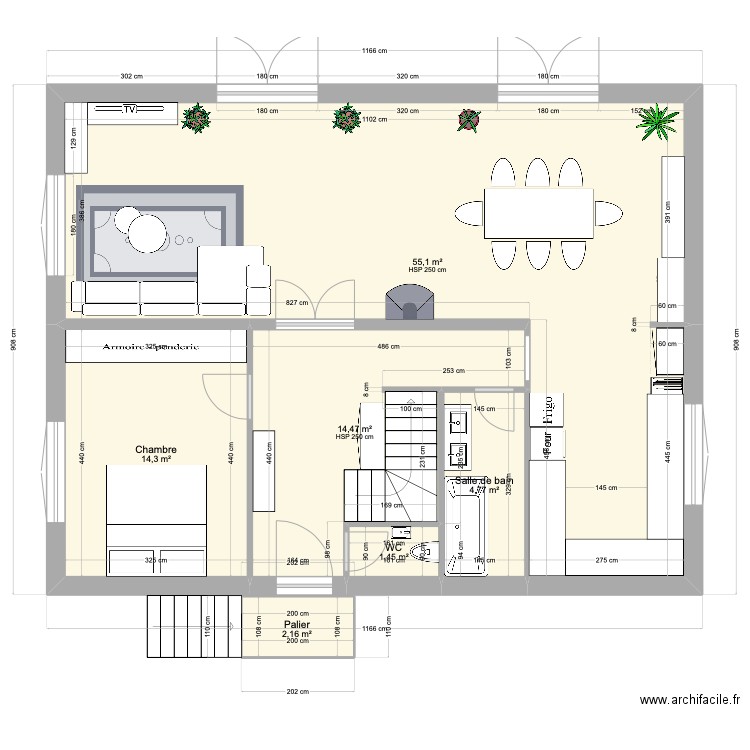 RdC Maison. Plan de 0 pièce et 0 m2