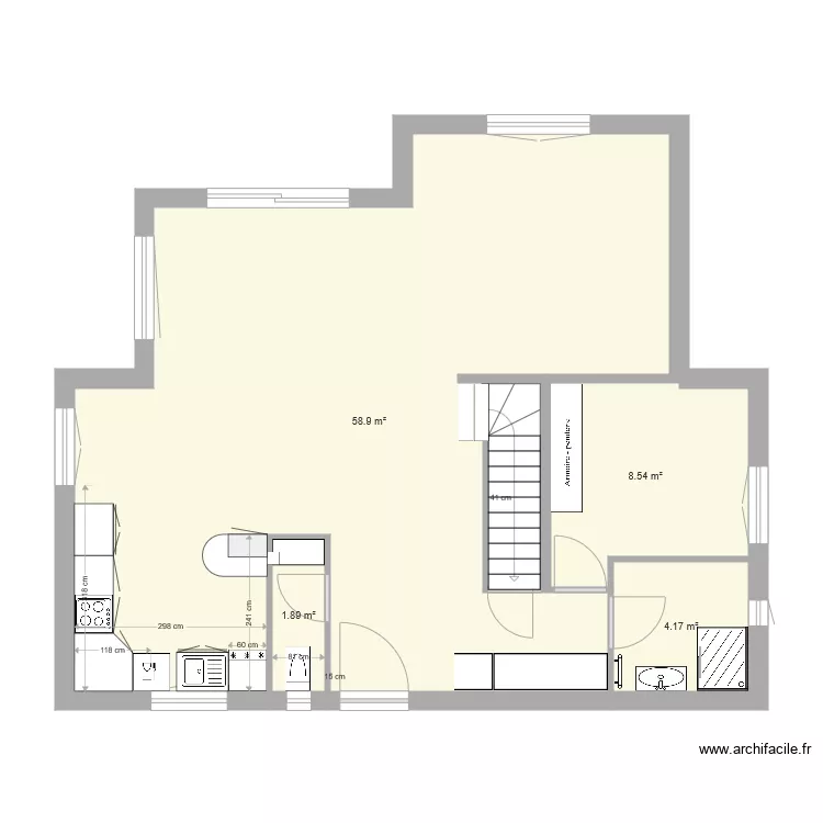 plan rez chaussee cuisine. Plan de 