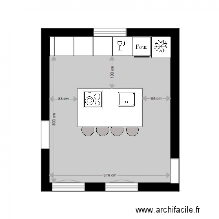 CUISINE CLARISSE ET BAPTISTE      PLAN 1. Plan de 0 pièce et 0 m2