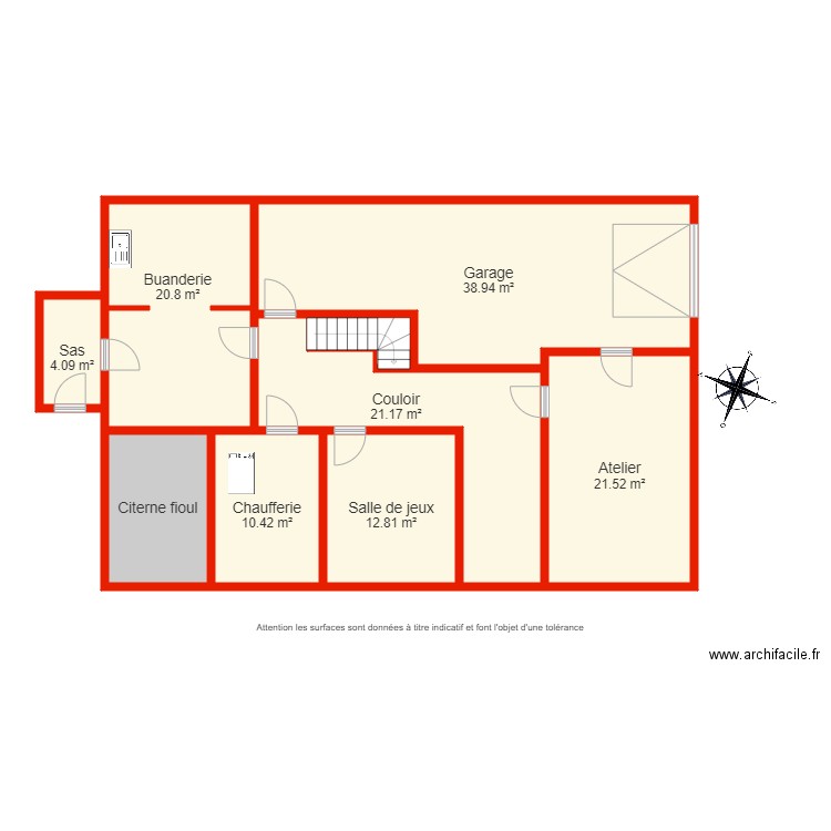 BI 5572 Sous sol non côté. Plan de 0 pièce et 0 m2