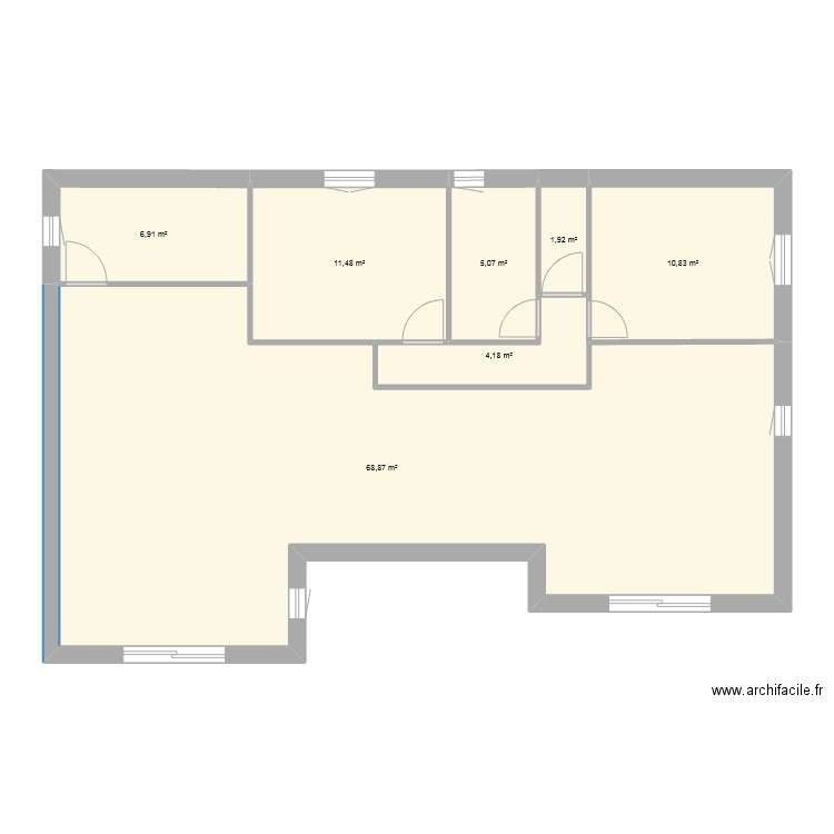 St Quentin. Plan de 0 pièce et 0 m2