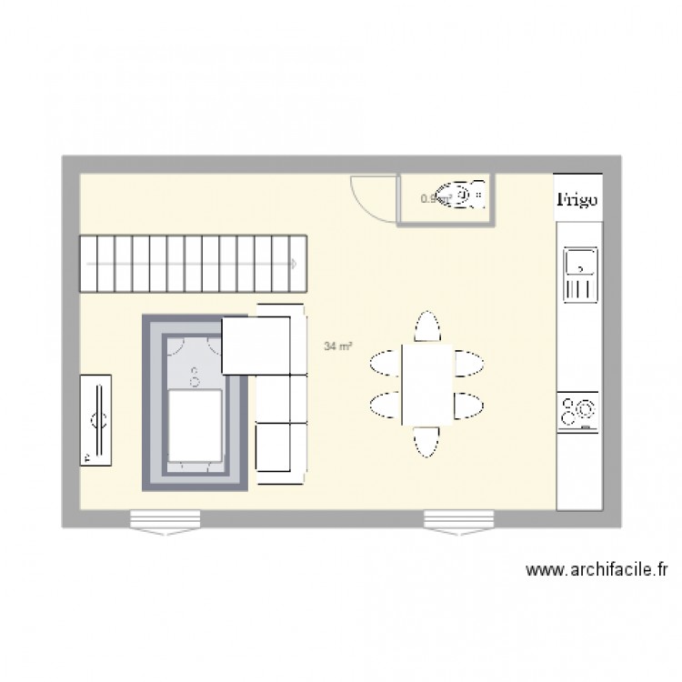 salon. Plan de 0 pièce et 0 m2